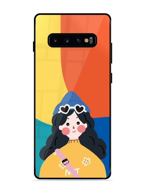 Colorful Vibes Glossy Soft Edge Case for Samsung Galaxy S10 Plus Chachhi