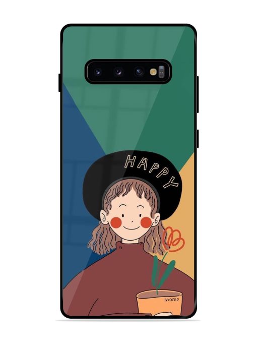 Happy Momo Glossy Soft Edge Case for Samsung Galaxy S10 Plus Chachhi