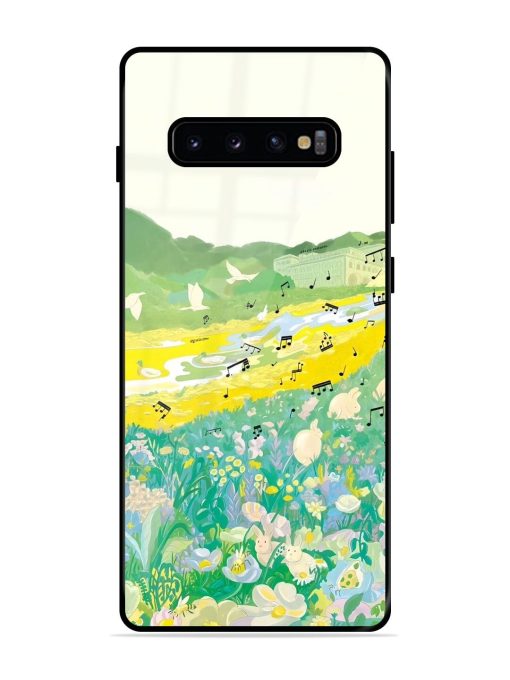 Melody In Bloom Glossy Soft Edge Case for Samsung Galaxy S10 Plus Chachhi