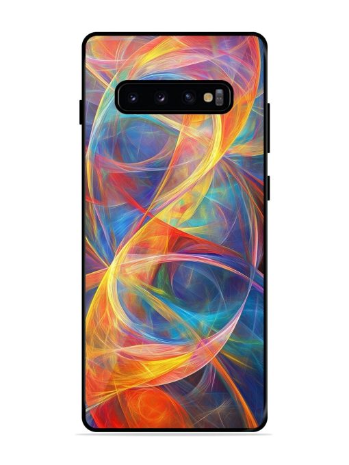 Cosmic Currents Glossy Soft Edge Case for Samsung Galaxy S10 Plus Chachhi