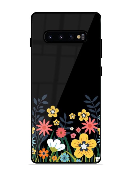 Floral Night Sky Glossy Soft Edge Case for Samsung Galaxy S10 Plus Chachhi