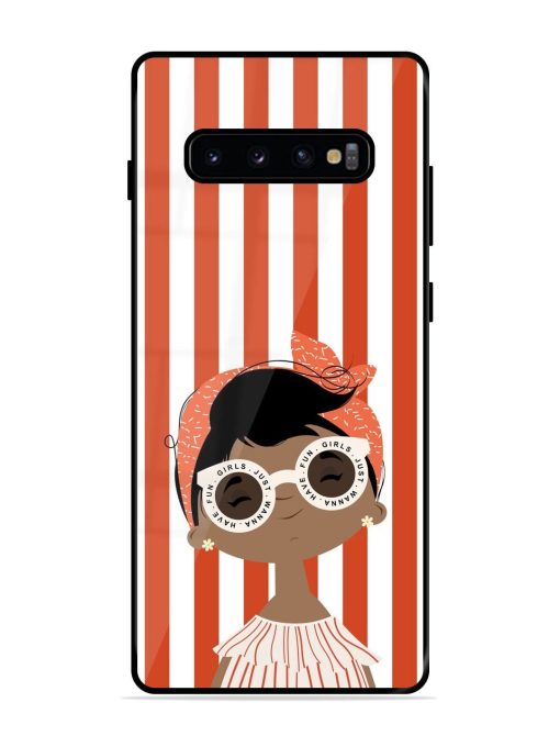 Girls Just Wanna Have Fun Glossy Soft Edge Case for Samsung Galaxy S10 Plus Chachhi