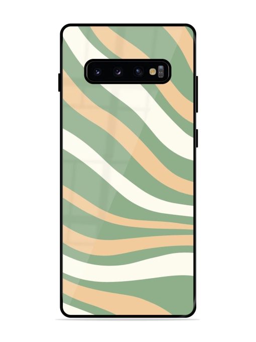 Wavy Pastel Paradise Glossy Soft Edge Case for Samsung Galaxy S10 Plus Chachhi