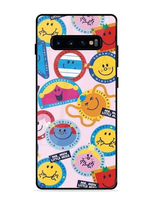 Whimsical Mr. Men & Little Miss Glossy Soft Edge Case for Samsung Galaxy S10 Plus