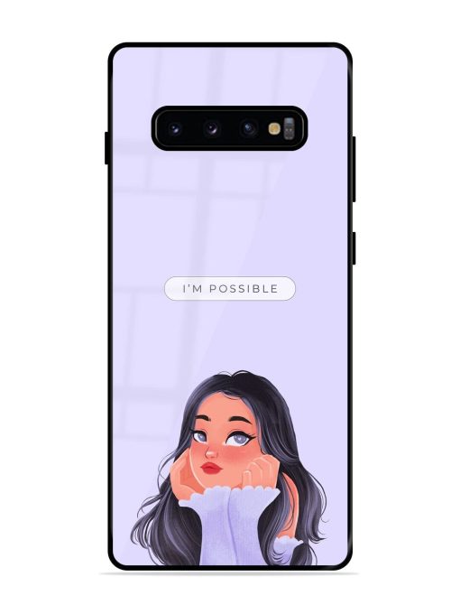 Im Possible Glossy Soft Edge Case for Samsung Galaxy S10 Plus Chachhi