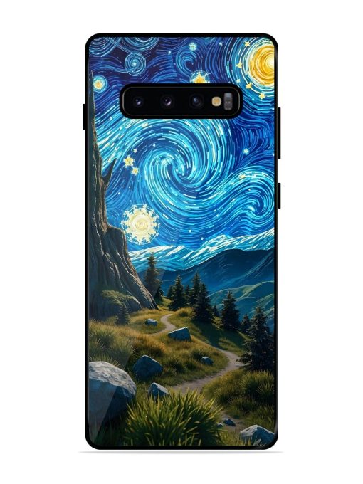 Starry Night In The Shire Glossy Soft Edge Case for Samsung Galaxy S10 Plus Chachhi