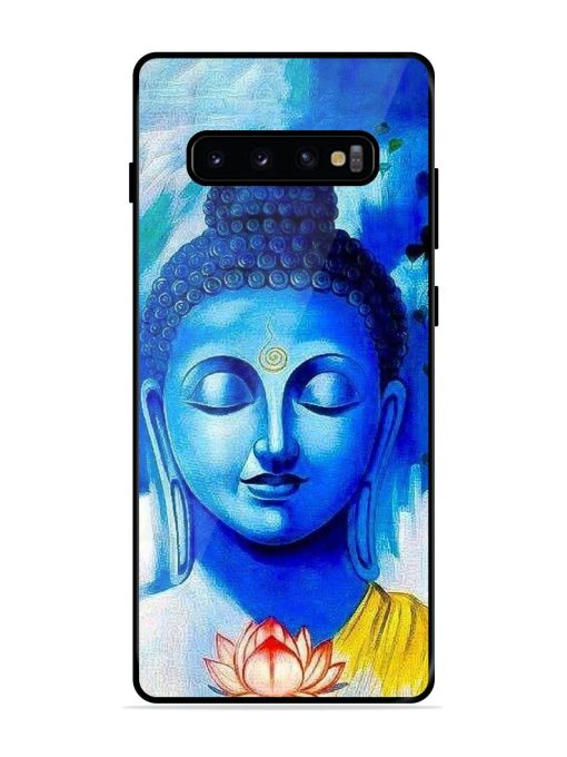 Serene Buddha With Lotus Glossy Soft Edge Case for Samsung Galaxy S10 Plus Chachhi