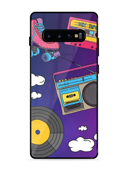 Retro Vibes Glossy Soft Edge Case for Samsung Galaxy S10 Plus Chachhi