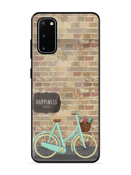 Pedaling Towards Happiness Glossy Soft Edge Case for Samsung Galaxy S20