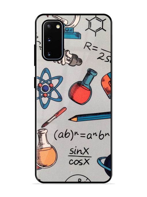 Science Doodle Glossy Soft Edge Case for Samsung Galaxy S20