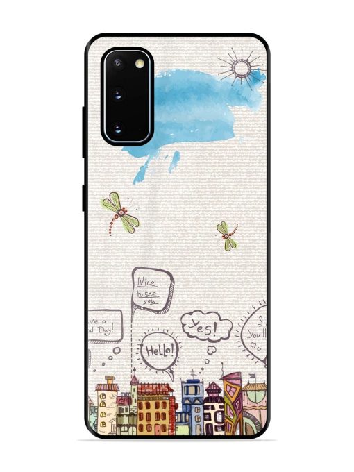 Doodle City Glossy Soft Edge Case for Samsung Galaxy S20