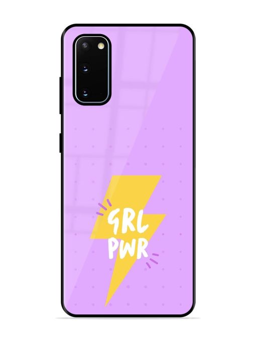 Girl Power Spark Glossy Soft Edge Case for Samsung Galaxy S20