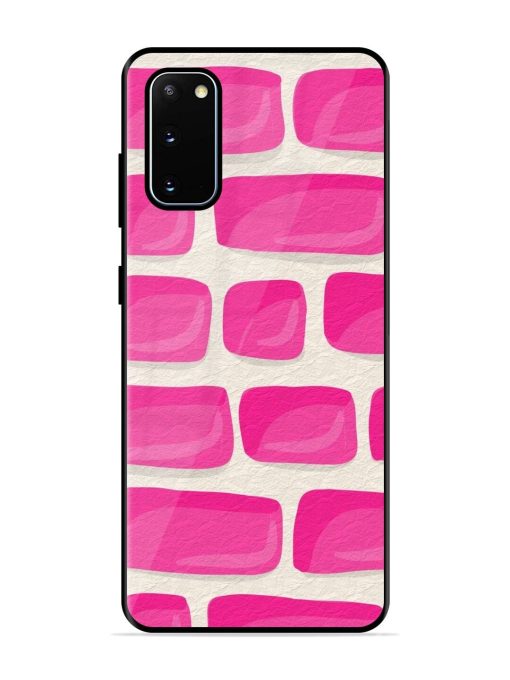 Pink Brick Wall Glossy Soft Edge Case for Samsung Galaxy S20