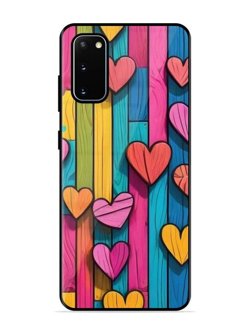 Rainbow Of Hearts Glossy Soft Edge Case for Samsung Galaxy S20