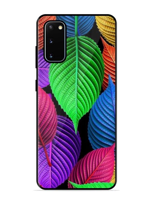 Rainbow Leaf Symphony Glossy Soft Edge Case for Samsung Galaxy S20