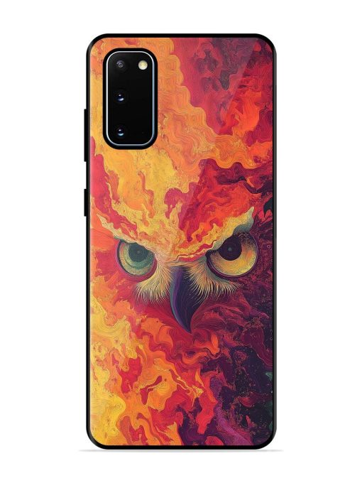 Fiery Owl Glossy Soft Edge Case for Samsung Galaxy S20