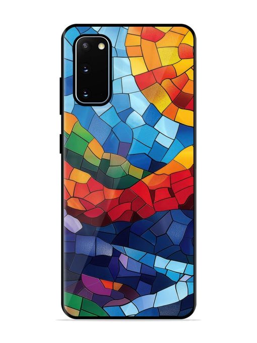 Mosaic Sunset Glossy Soft Edge Case for Samsung Galaxy S20