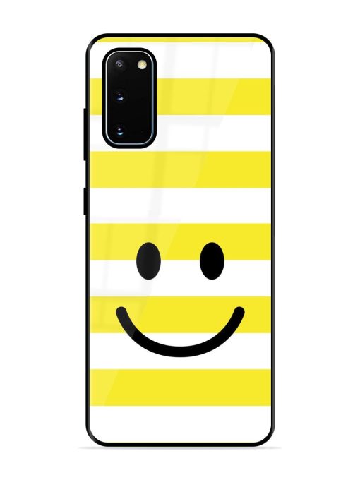 Smiling Stripes Glossy Soft Edge Case for Samsung Galaxy S20