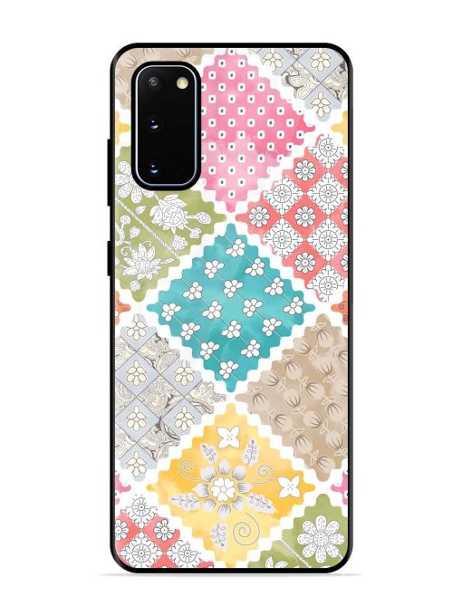 Patchwork Dreamscape Glossy Soft Edge Case for Samsung Galaxy S20