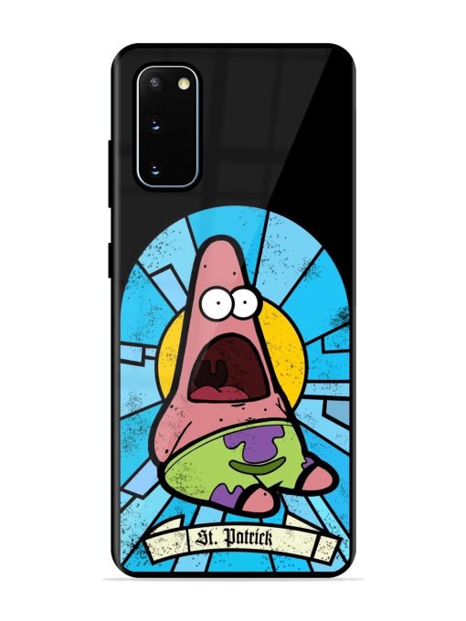 St. Patrick'S Day Stained Glass Patrick Star Glossy Soft Edge Case for Samsung Galaxy S20