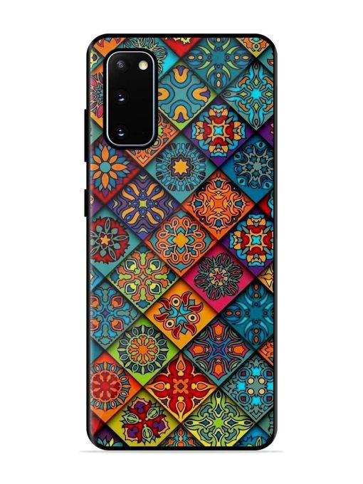 Patchwork Mandala Mosaic Glossy Soft Edge Case for Samsung Galaxy S20