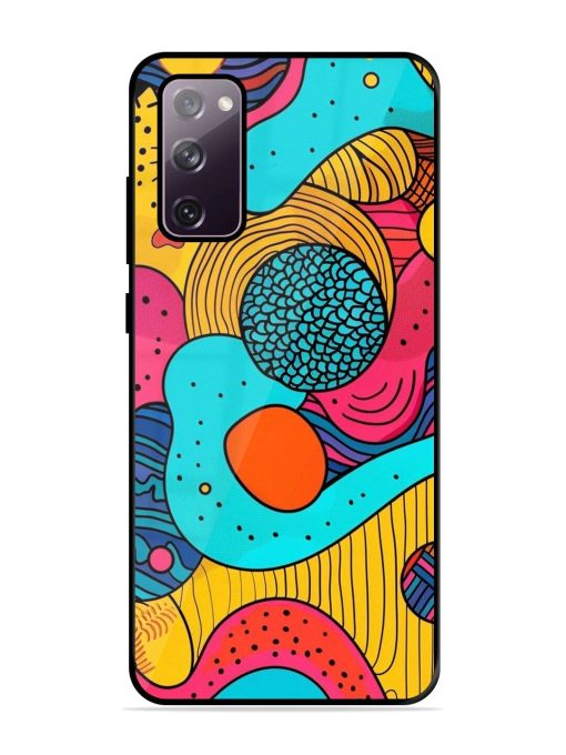 Psychedelic Patterns Glossy Soft Edge Case for Samsung Galaxy S20 Fe (5G)