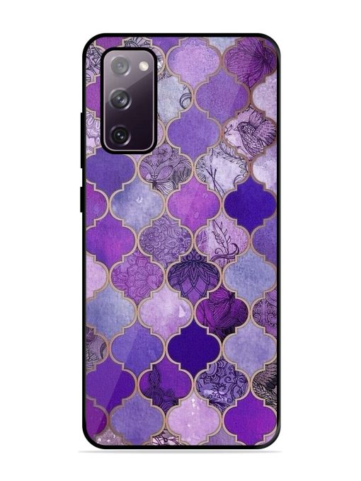 Purple Mosaic Magic Glossy Soft Edge Case for Samsung Galaxy S20 Fe (5G)