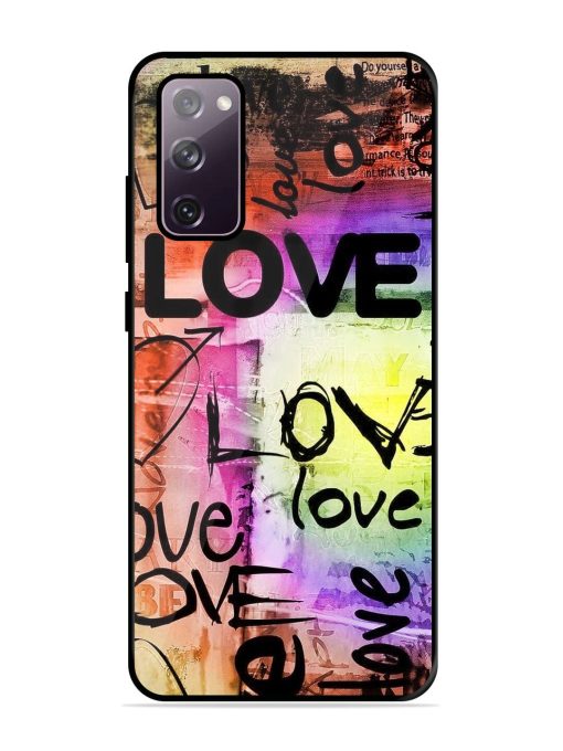 Love Graffiti Glossy Soft Edge Case for Samsung Galaxy S20 Fe (5G)