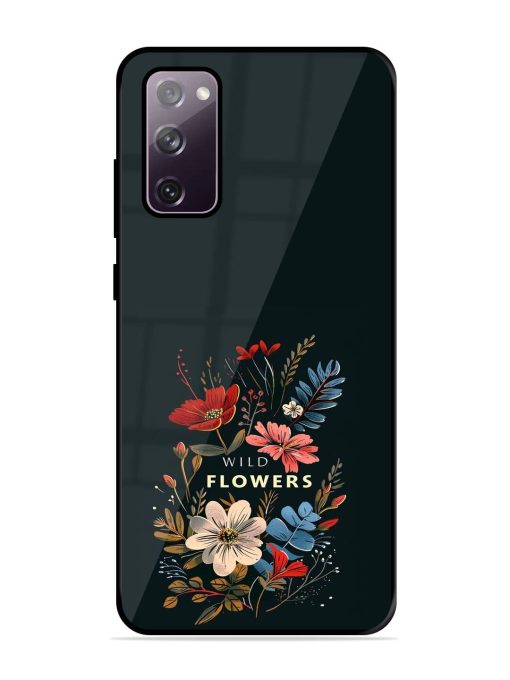 Dark Floral Glossy Soft Edge Case for Samsung Galaxy S20 Fe (5G)