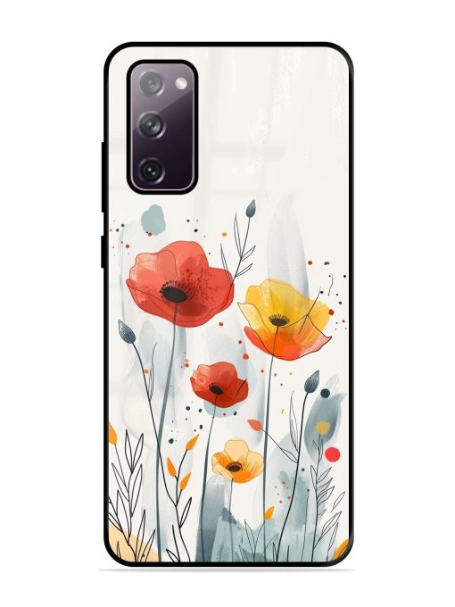 Poppy Fields Glossy Soft Edge Case for Samsung Galaxy S20 Fe (5G)