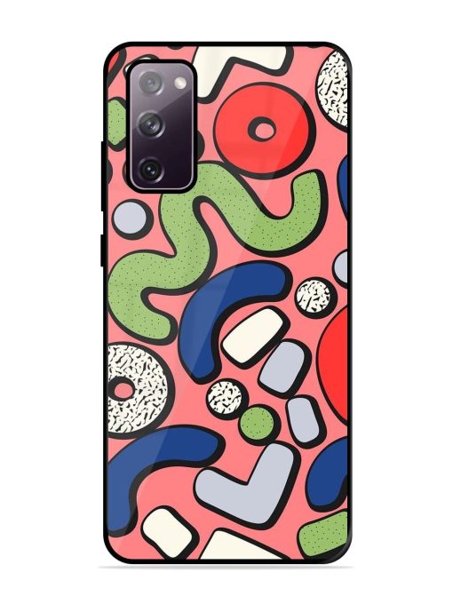 Groovy Geometric Shapes Glossy Soft Edge Case for Samsung Galaxy S20 Fe (5G)