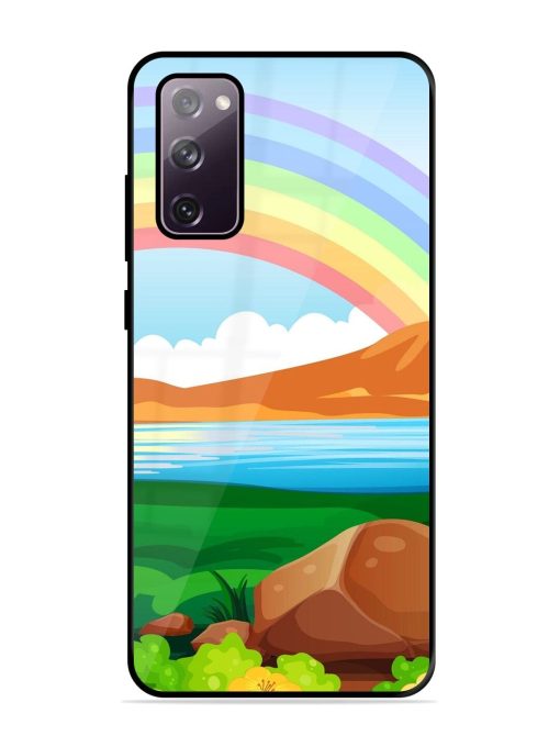 Rainbow Over The Lake Glossy Soft Edge Case for Samsung Galaxy S20 Fe (5G)