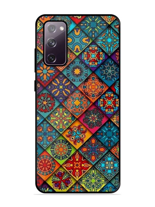 Patchwork Mandala Mosaic Glossy Soft Edge Case for Samsung Galaxy S20 Fe (5G)