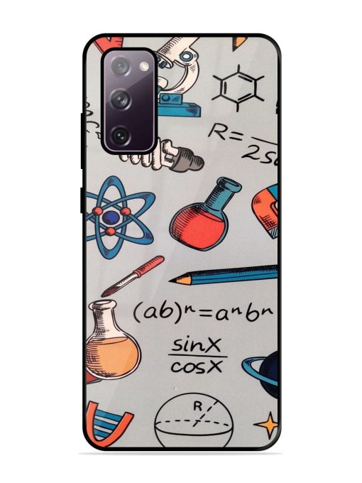 Science Doodle Delight Glossy Soft Edge Case for Samsung Galaxy S20 Fe (5G)