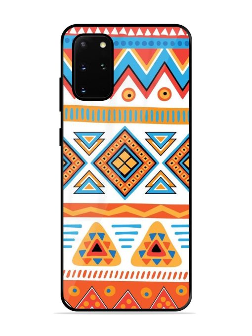 Vibrant Tribal Pattern Glossy Soft Edge Case for Samsung Galaxy S20 Plus Chachhi