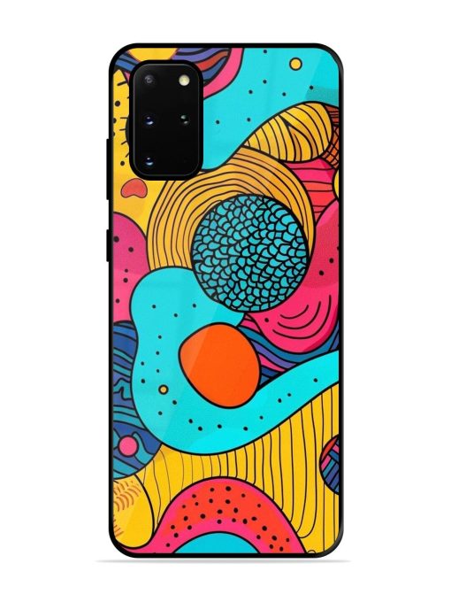 Psychedelic Patterns Glossy Soft Edge Case for Samsung Galaxy S20 Plus Chachhi