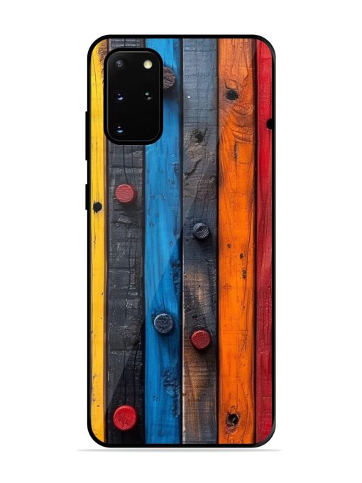 Rainbow Plank Glossy Soft Edge Case for Samsung Galaxy S20 Plus Chachhi