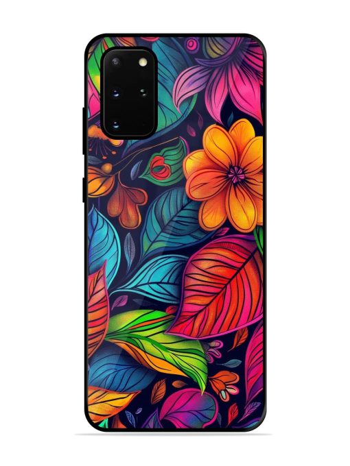 Rainbow Of Blooms Glossy Soft Edge Case for Samsung Galaxy S20 Plus Chachhi