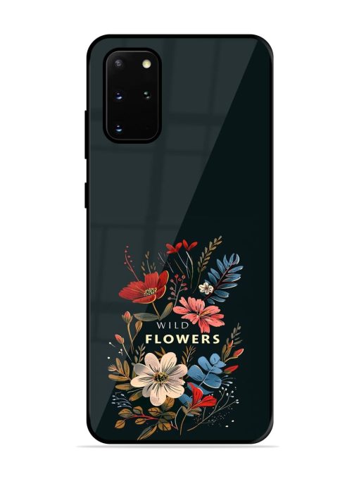 Dark Floral Glossy Soft Edge Case for Samsung Galaxy S20 Plus