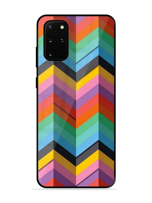 Colorful Zigzag Glossy Soft Edge Case for Samsung Galaxy S20 Plus Chachhi