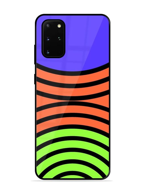 Psychedelic Stripe Symphony Glossy Soft Edge Case for Samsung Galaxy S20 Plus Chachhi