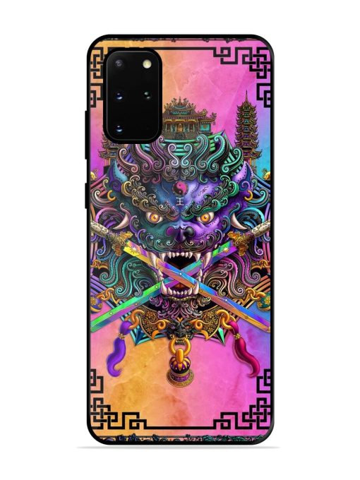 Psychedelic Fu Dog Tapestry Glossy Soft Edge Case for Samsung Galaxy S20 Plus Chachhi