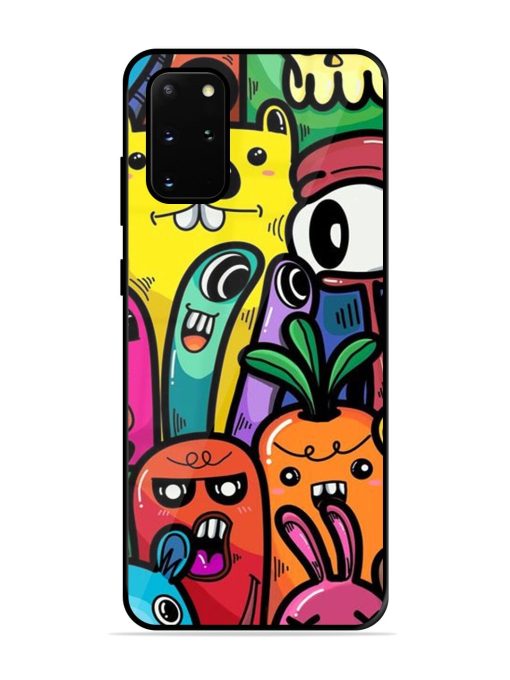 Whimsical Doodle Chaos Glossy Soft Edge Case for Samsung Galaxy S20 Plus Chachhi