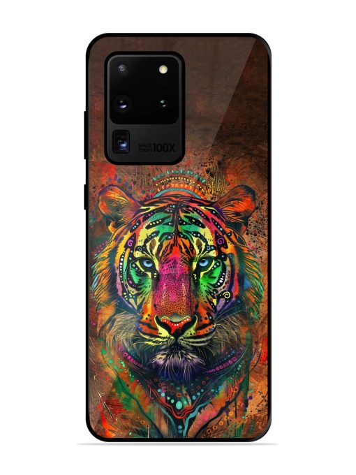 Cosmic Tiger Glossy Soft Edge Case for Samsung Galaxy S20 Ultra Chachhi