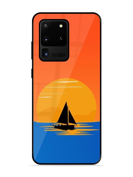 Sunset Sail Glossy Soft Edge Case for Samsung Galaxy S20 Ultra Chachhi