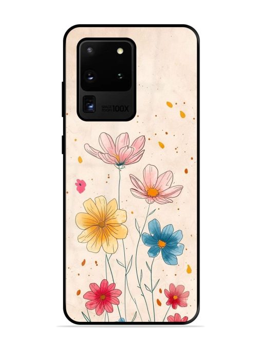 Delicate Bloom Glossy Soft Edge Case for Samsung Galaxy S20 Ultra Chachhi