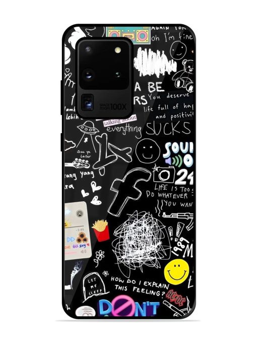 Doodle Diary Glossy Soft Edge Case for Samsung Galaxy S20 Ultra Chachhi