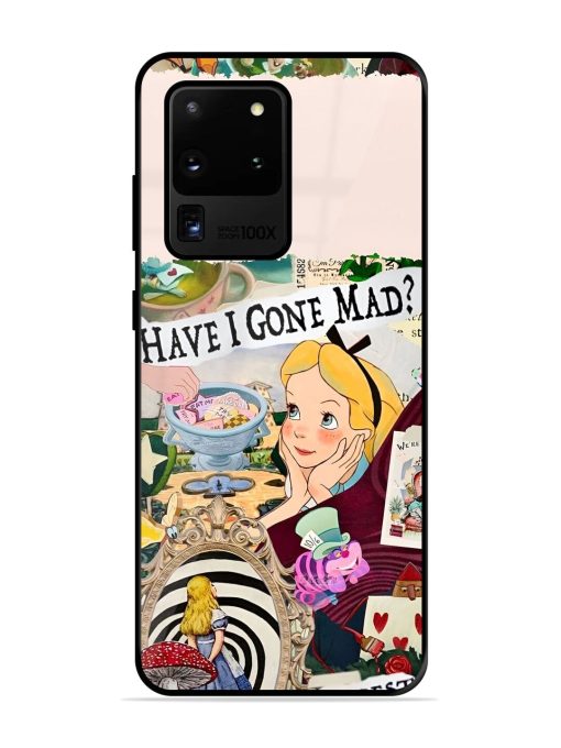 Mad Hatter'S Collage Glossy Soft Edge Case for Samsung Galaxy S20 Ultra Chachhi