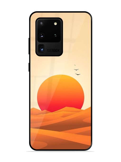 Desert Sunset Glossy Soft Edge Case for Samsung Galaxy S20 Ultra Chachhi