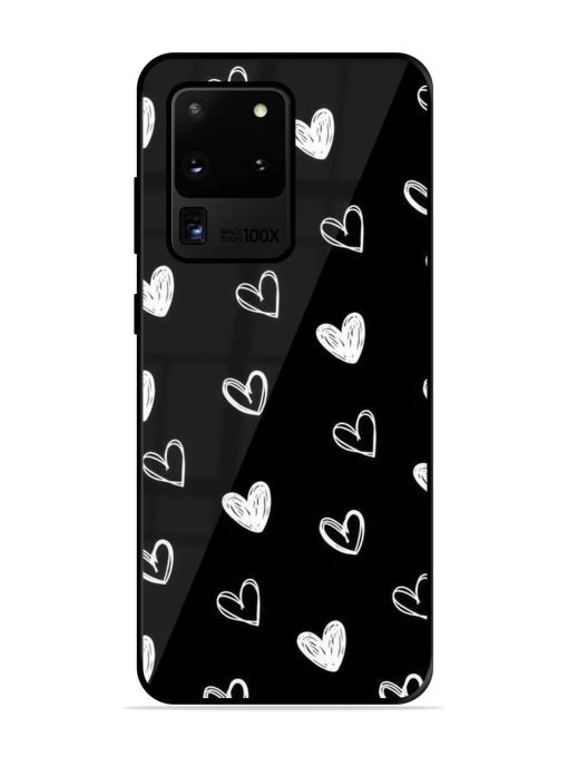 Scattered Hearts Glossy Soft Edge Case for Samsung Galaxy S20 Ultra Chachhi